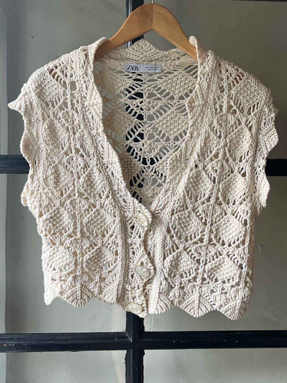 Lovely Zara Knit Cream Boho Cardigan